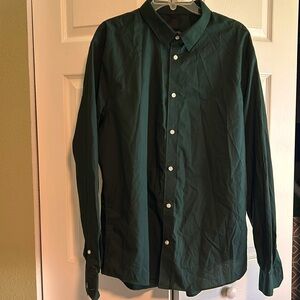 H&M Button Down Dress Shirt XXL - Dark Green